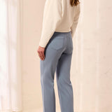 5 Pocket Pull On Pant - Blue Fog - Sugar Babies Children's Boutique/Meg's Shoppe