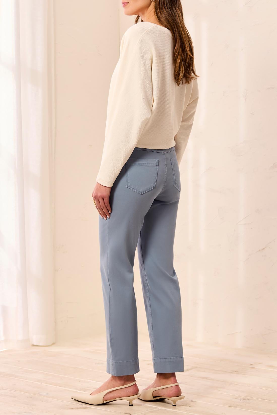 5 Pocket Pull On Pant - Blue Fog - Sugar Babies Children's Boutique/Meg's Shoppe