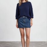 Navy Days Relaxed Sweater Sweaters Blu Pepper