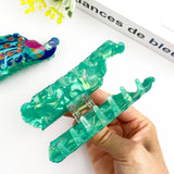 Creative Fashion Peacock Hair Claw Clip – Animal Style: Green Hair Accessories TheDivaSoap