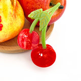 Sweet Red Cherry Claw Clip, Twin Cherries Hair Clip Hair Accessories TheDivaSoap