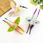 Hummingbird Hair Claw Clip, Elegant Acetate Bird Hair Clip: Hummingbird-Green Hair Accessories TheDivaSoap