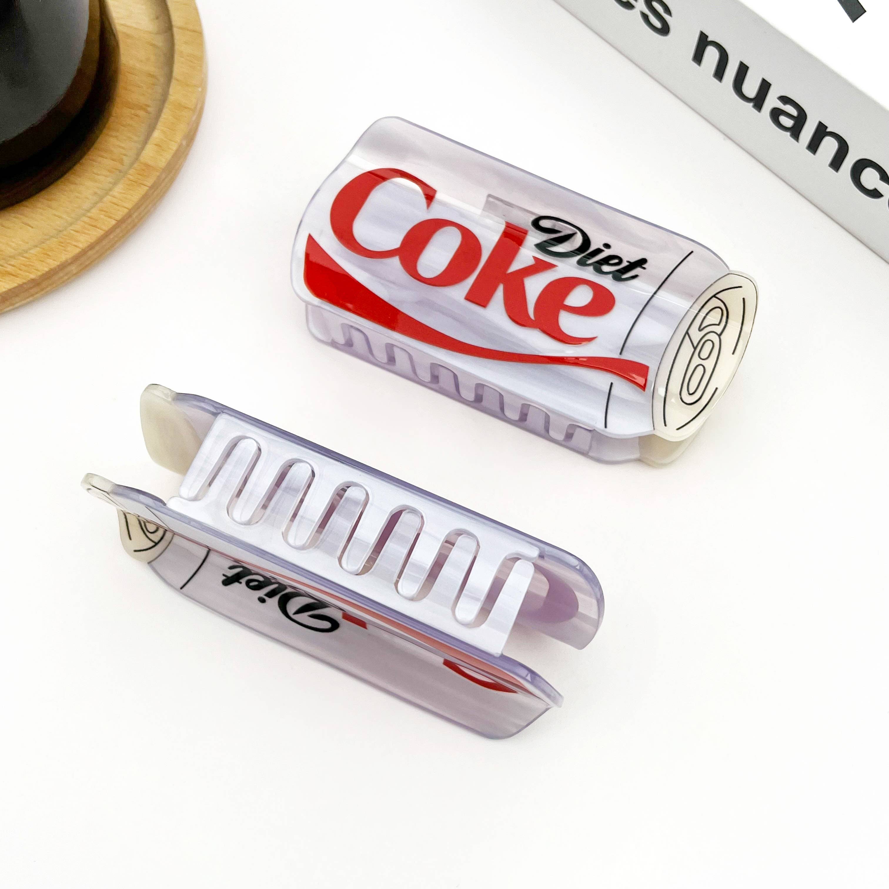 Diet Coke Bottle Hair Claw Clip, Fun Acetate Hair Accessory: Coke Hair Accessories TheDivaSoap