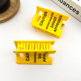 Caution Sign Claw Clip Hair Accessories TheDivaSoap