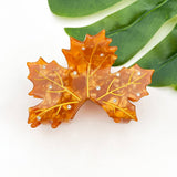 Maple Leaf Claw Clip - Red Hair Accessories TheDivaSoap