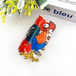 Funny Rooster Claw Clip, Acetate Festive Animal Hair Clip: Rooster Hair Accessories TheDivaSoap