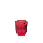 Plaid Ribbed Glass Candle - The Smell of Christmas Seasonal Aromatique
