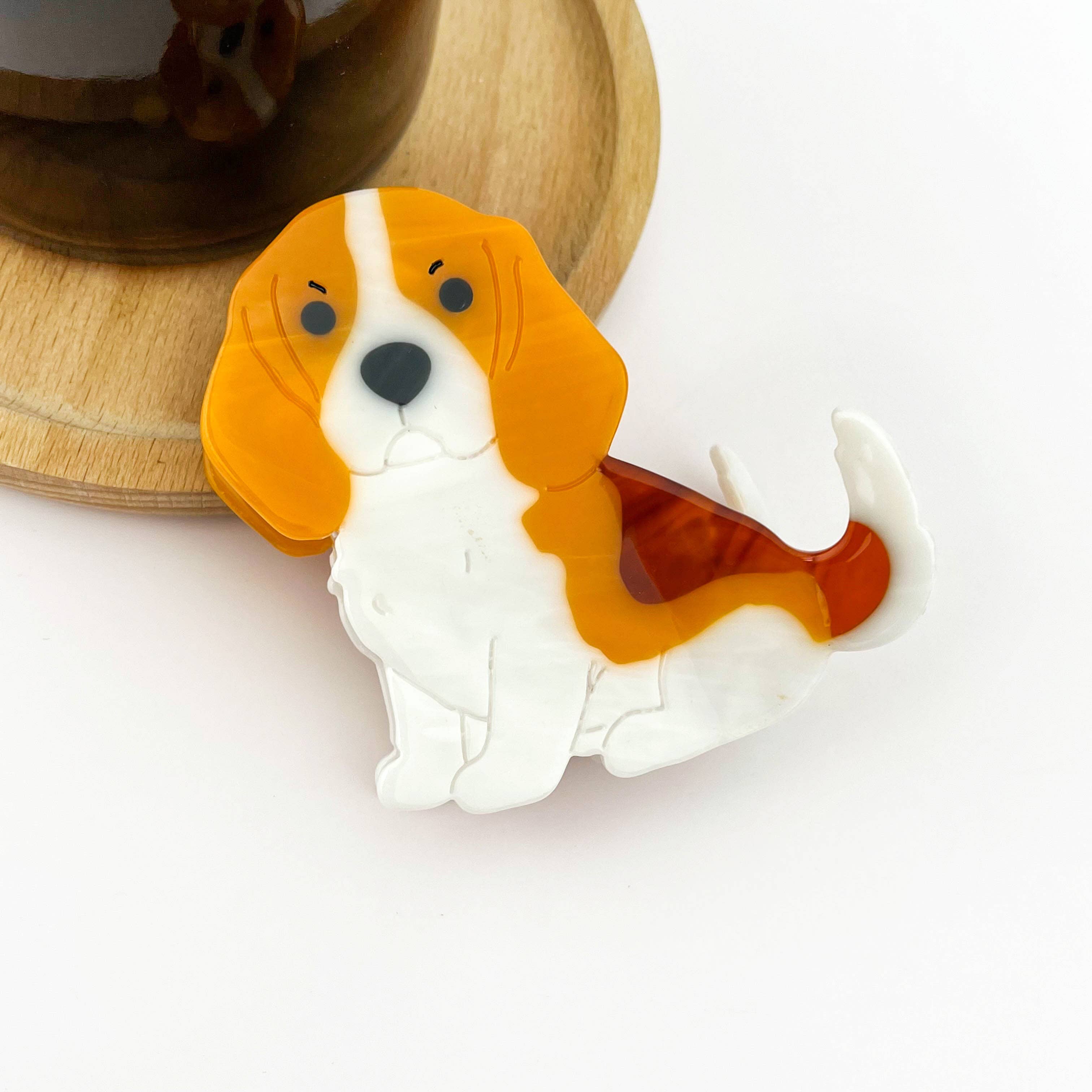 Puppy Claw Clip - Pug Hair Accessories TheDivaSoap