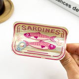 Sardine Can Hair Claw Clip, Creative Fish Tin Hair Clip: B Hair Accessories TheDivaSoap
