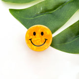 Mini Smiley Face Hair Claw Clip, Cute Floral Hair Clip: A Hair Accessories TheDivaSoap
