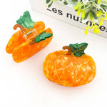 Orange Pumpkin Hair Claw Clip Hair Accessories TheDivaSoap