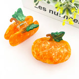 Orange Pumpkin Hair Claw Clip Hair Accessories TheDivaSoap