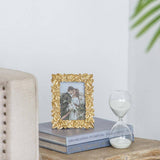 Thin Stacked Leaf Gold Frame - 4x6"