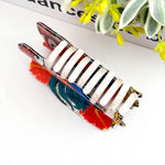 Funny Rooster Claw Clip, Acetate Festive Animal Hair Clip: Rooster Hair Accessories TheDivaSoap