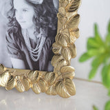 Thin Stacked Leaf Gold Frame - 4x6"