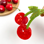 Sweet Red Cherry Claw Clip, Twin Cherries Hair Clip Hair Accessories TheDivaSoap