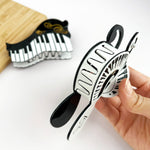 Piano Claw Clip Hair Accessories TheDivaSoap