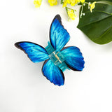 Butterfly Claw Clip - Blue Hair Accessories TheDivaSoap