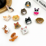 Mini Dog Series Hair Claw Clips, Cute Puppy Animal Hair Clip: N Hair Accessories TheDivaSoap