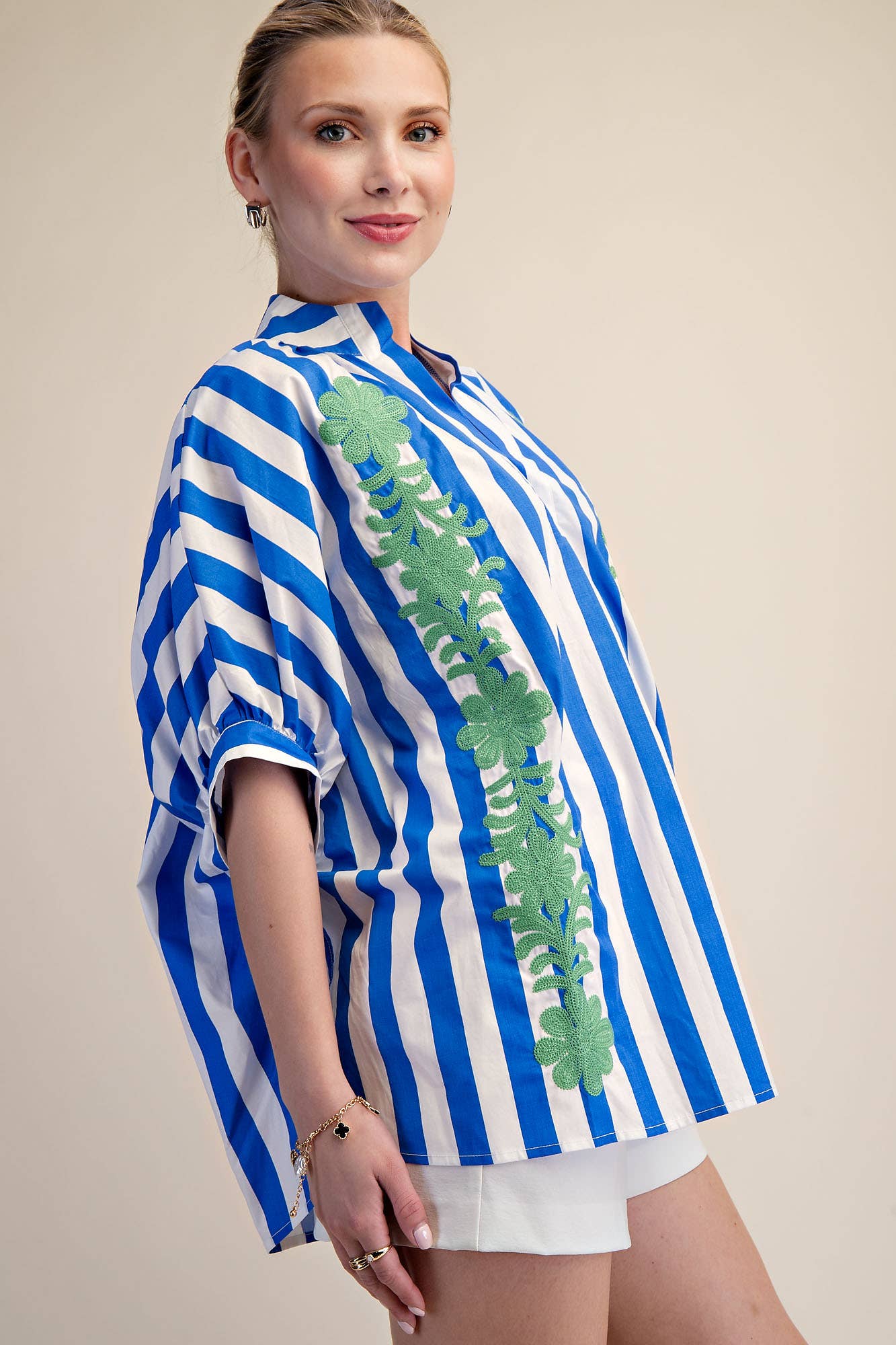Mediterranean Morning Top Tops Glam