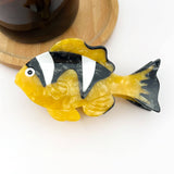Fish Claw Clip - Yellow/Black Hair Accessories TheDivaSoap