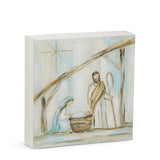 8" Holy Family Block Seasonal Raz Imports