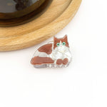 Mini Cat Hair Claw Clip - Black/White Hair Accessories TheDivaSoap