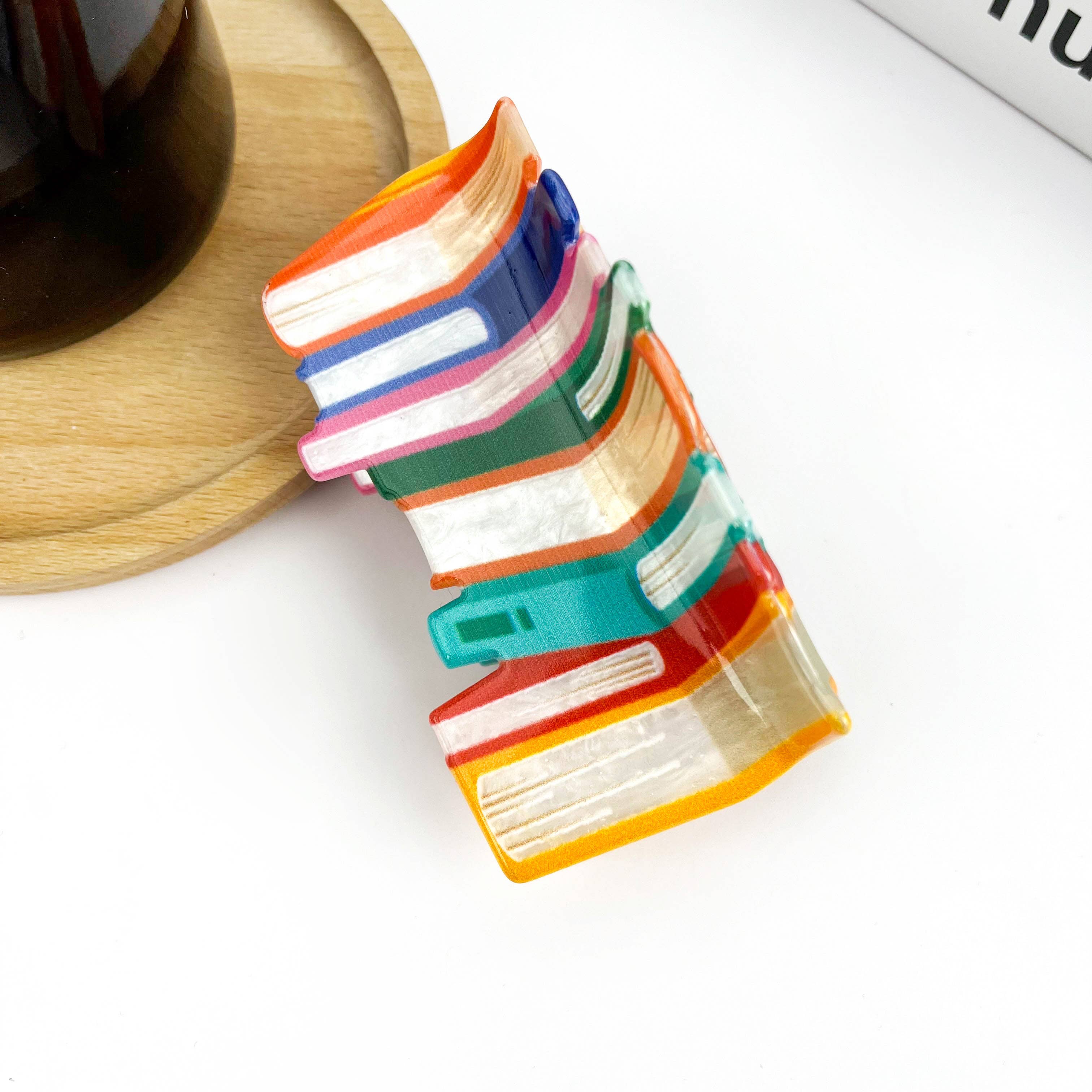 3.7'' Book Hair Clip - B Hair Accessories TheDivaSoap