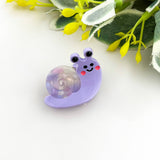 Mini Snail Hair Claw Clip - Pink Hair Accessories TheDivaSoap