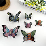 Butterfly Claw Clip Set - Pink Hair Accessories TheDivaSoap