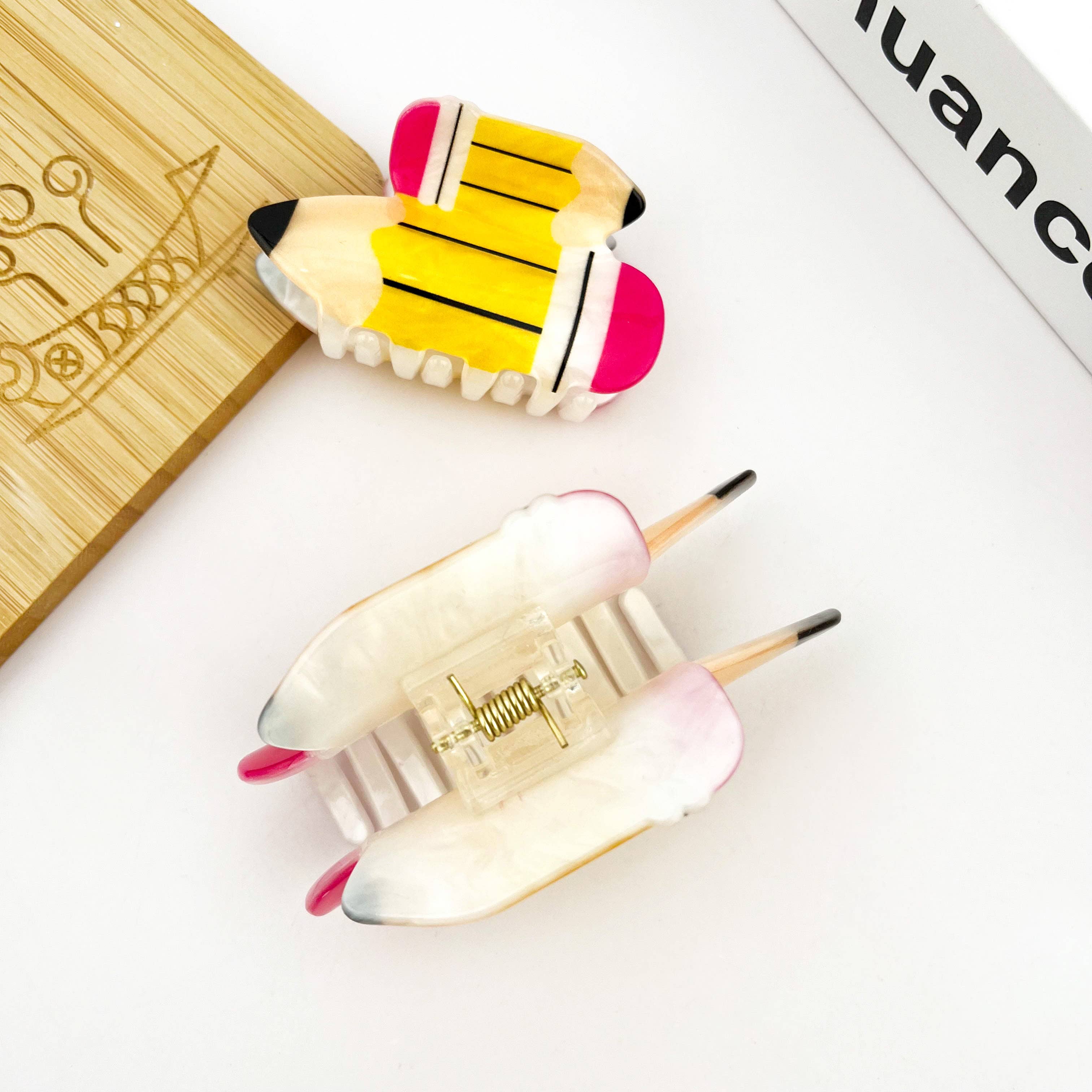 Pencil Claw Clip - Large Hair Accessories TheDivaSoap
