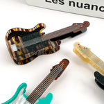 Electric Guitar Claw Clip - Brown Hair Accessories TheDivaSoap