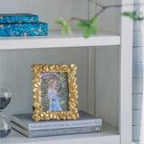 Small Rounded Gold Leaf Frame - 5x7"