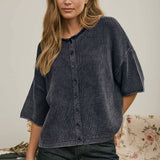 Midnight Ease Knit Cardigan Sweaters Blu Pepper