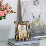 Gold Bamboo Slat Frame - 4x6"
