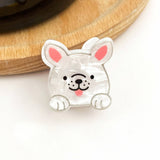 Mini Dog Series Hair Claw Clips - Puppy M Hair Accessories TheDivaSoap