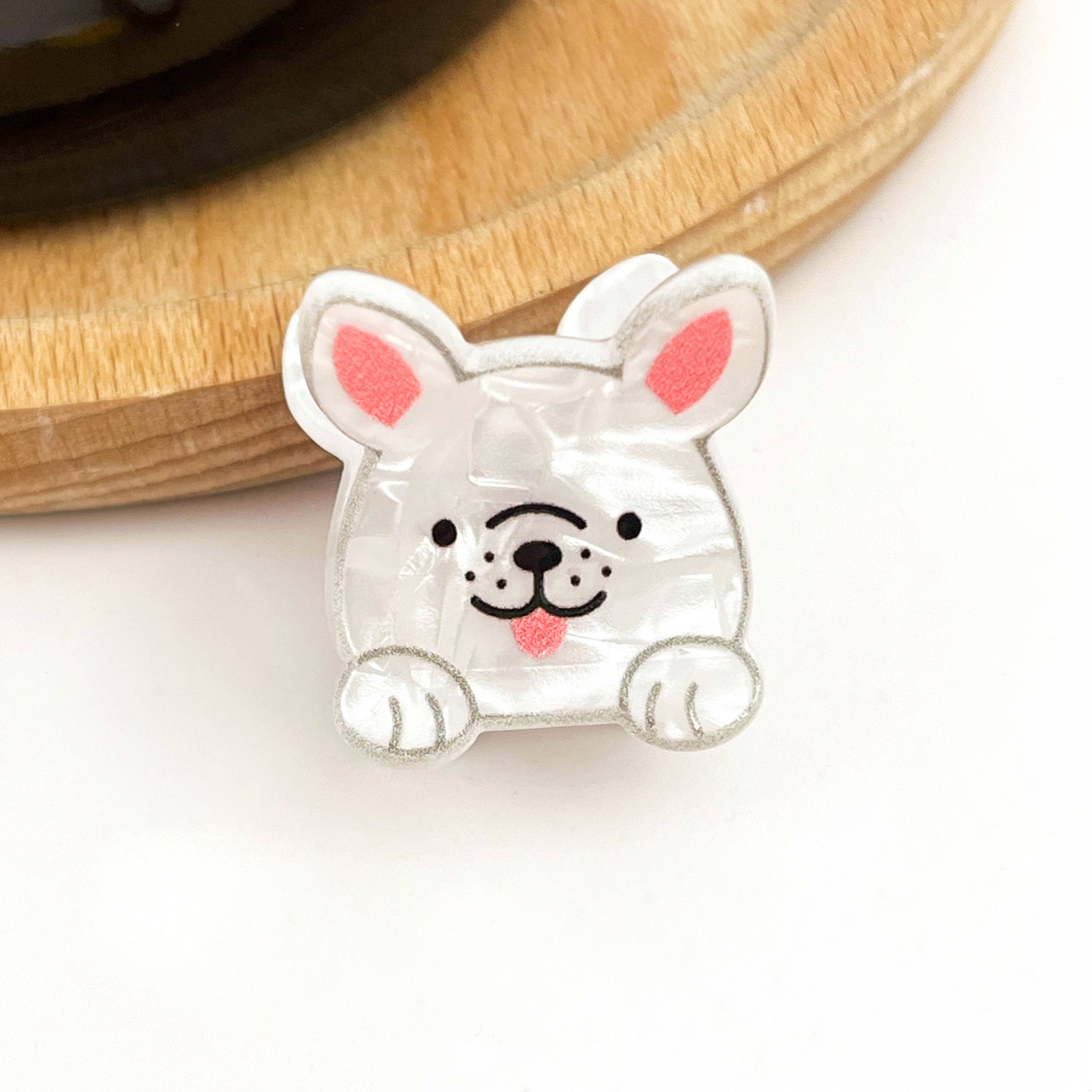 Mini Dog Series Hair Claw Clips - Puppy M Hair Accessories TheDivaSoap