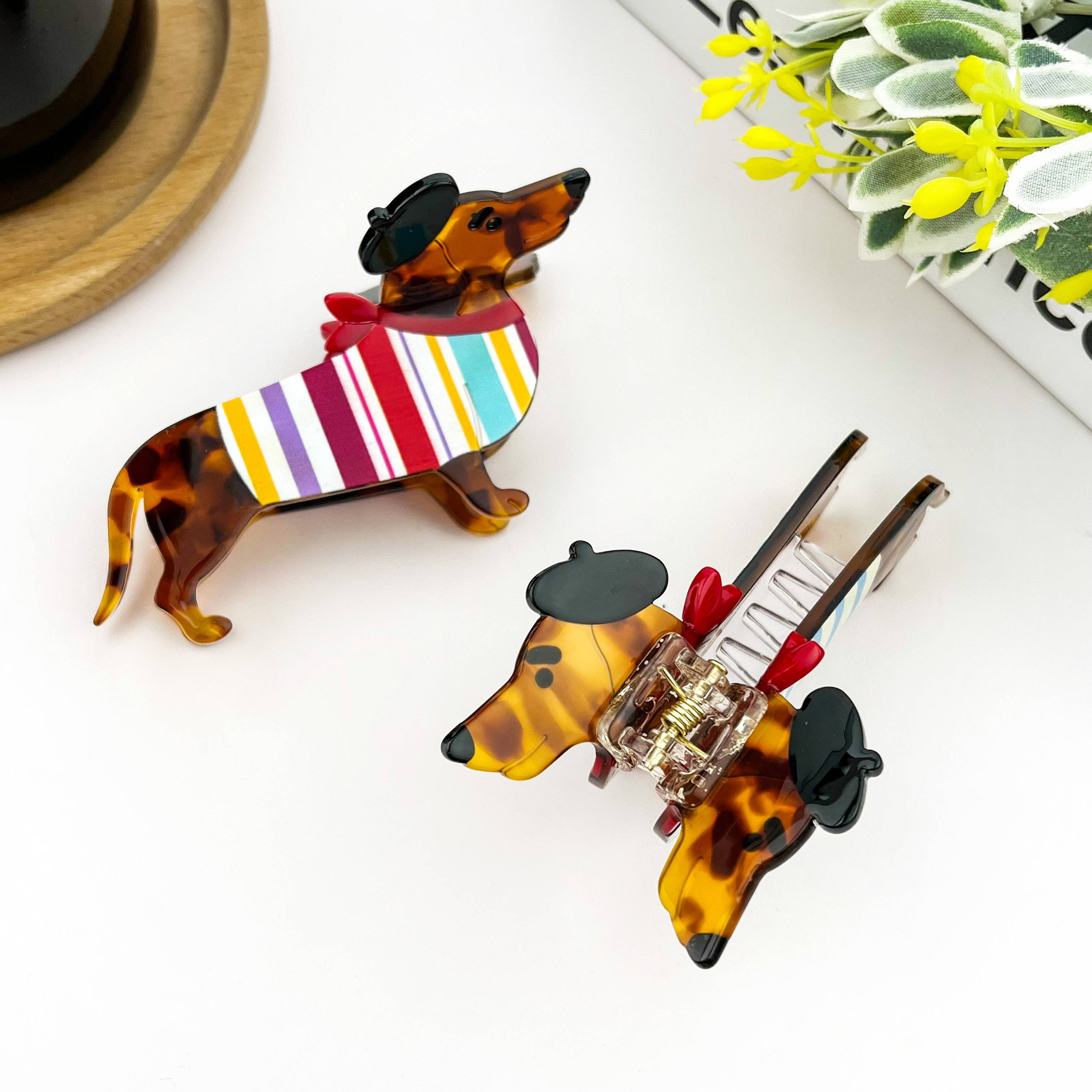 Dog Claw Clip - Multi-Colored Hair Accessories TheDivaSoap