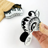 Piano Claw Clip Hair Accessories TheDivaSoap