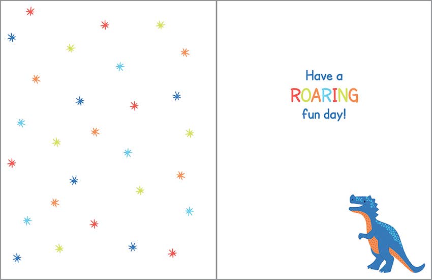 Birthday Greeting Card - Birthday Dino Paper Goods GINA B DESIGNS