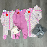 Mauve Footie Baby Sleepwear Magnetic Me