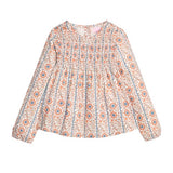 Anita Top - Verbier Vines Orange Girls Tops + Tees Bisby