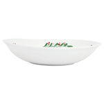 Aria Holiday Shallow Oval Bowl Seasonal Vietri