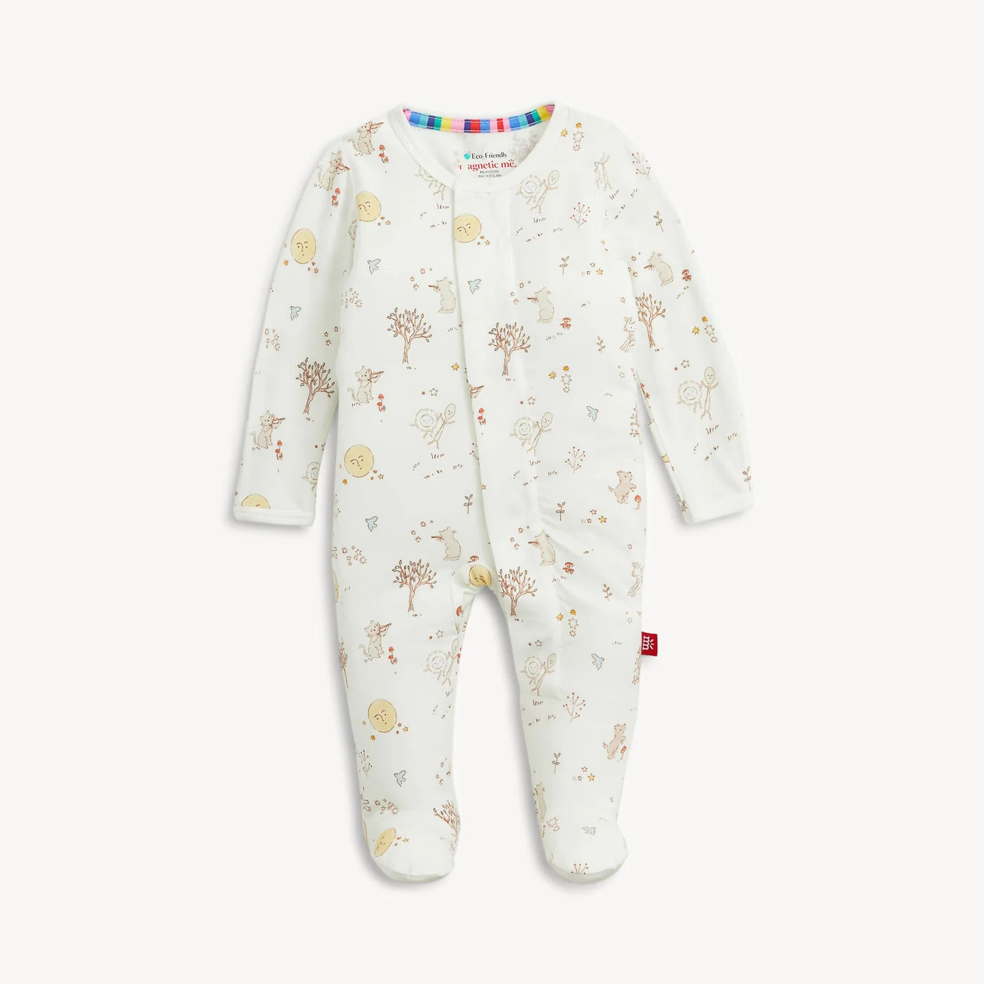 Bedtime Rhymes Modal Footie Baby Sleepwear Magnetic Me