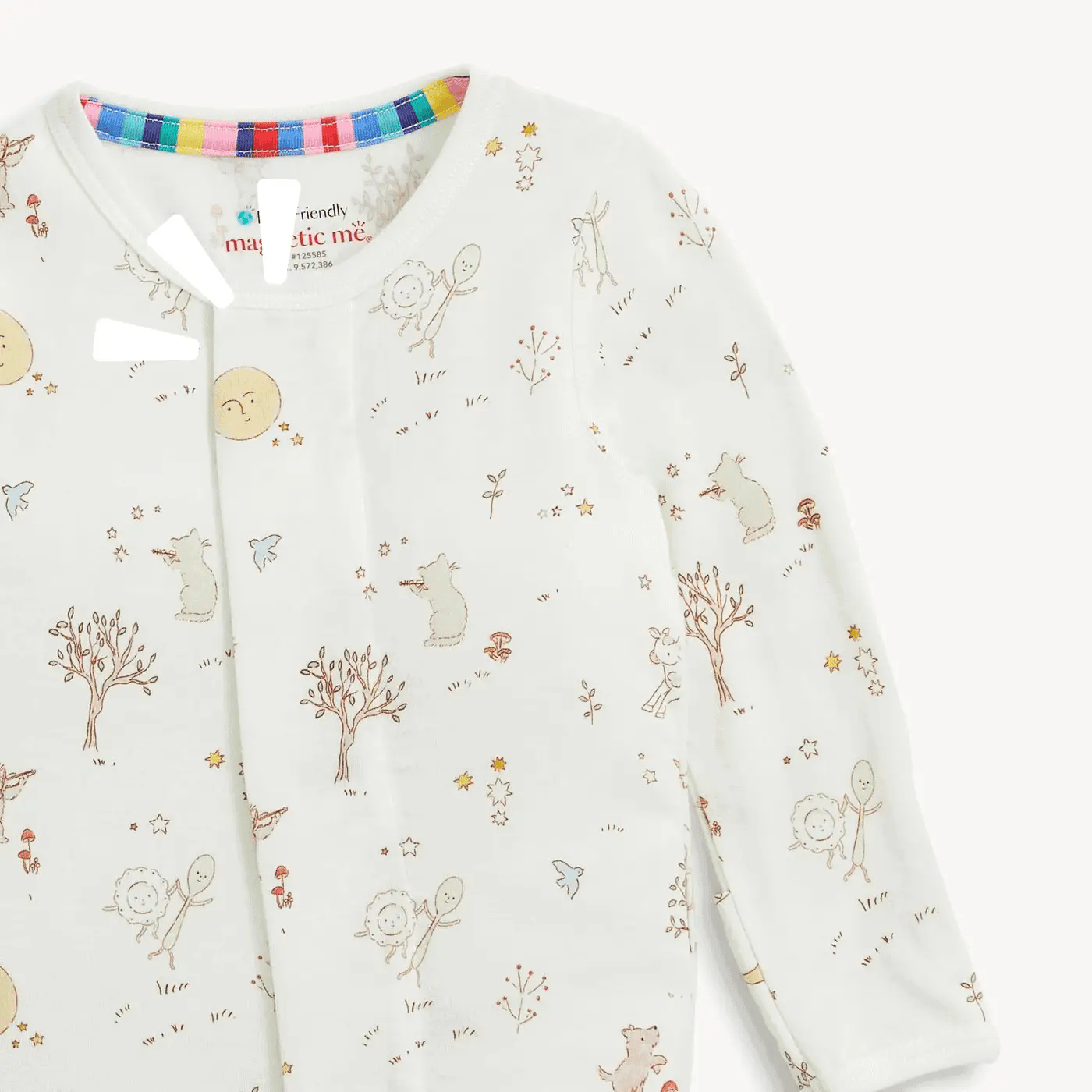 Bedtime Rhymes Modal Footie Baby Sleepwear Magnetic Me
