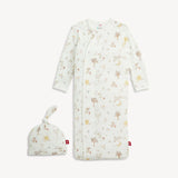 Bedtime Rhymes Modal Gown & Hat Set Baby Sleepwear Magnetic Me