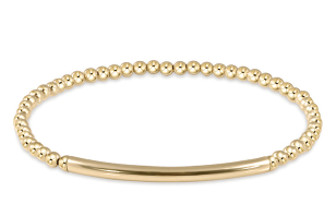 Bliss Bar Smooth Gold 3mm Bracelet Bracelets enewton