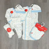 Blue Little Bitty Pretty One Kimono Set Baby Sleepwear Magnetic Me