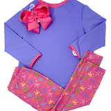 Girls Leggings - Bow Print