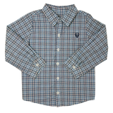 Boys Button Down - Blue Plaid